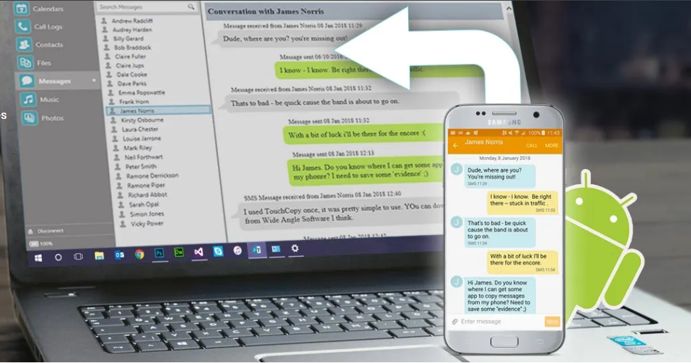 screenshot of Droid Transfer